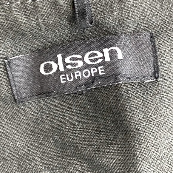 Olsen Europe Green  Linen Utility Style Light Jacket M/L - Picture 6 of 15